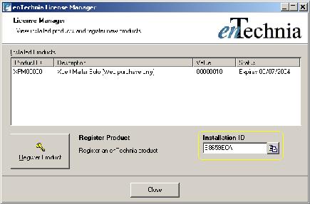 enTechnia License Manager Program